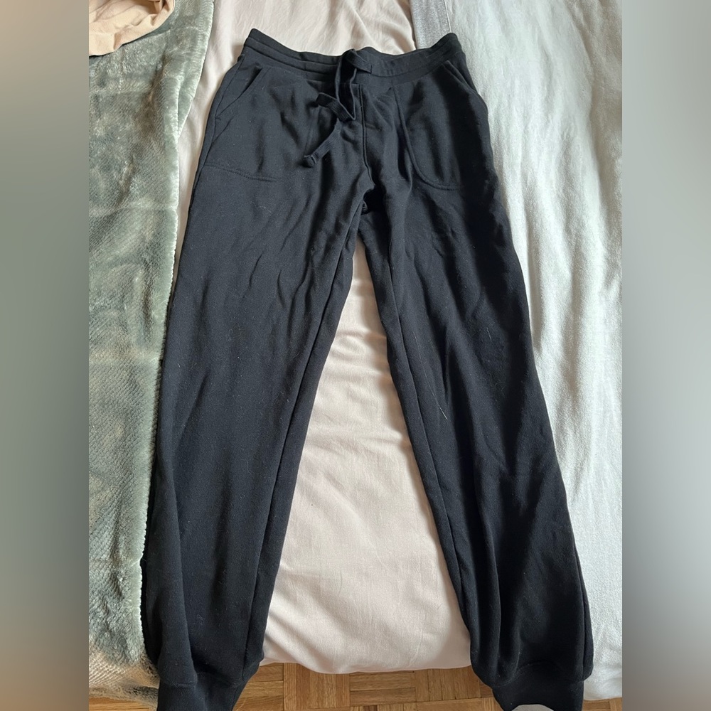Plain black sweat pants